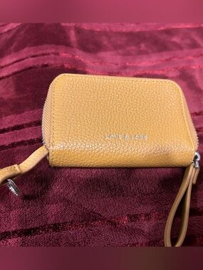 3 for 30$* Leather Wristlet in Mustard Yellow